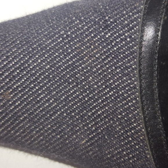 Vintage Coach Dark Denim Mule with Buckle - Picture 4 of 4